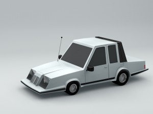 low poly fortnite car 3D Model