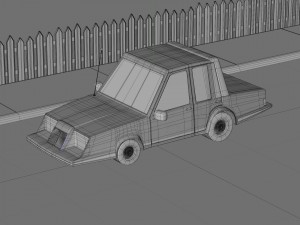 low poly fortnite car 3D Model