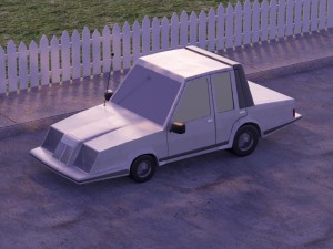 low poly fortnite car 3D Model