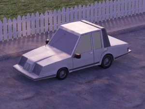 low poly fortnite car 3D Model