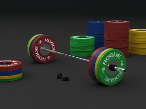 olympic weightlifting barbell crossfit 3D मॉडल