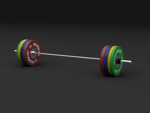 olympic weightlifting barbell crossfit 3D मॉडल