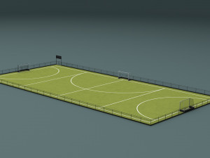 field hockey training pitch 3D मॉडल