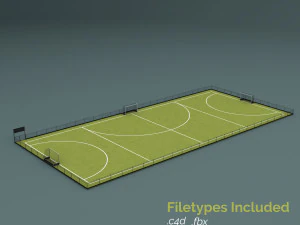 फ़ील्ड हॉकी प्रशिक्षण पिच 3D मॉडल