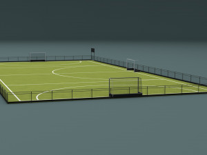 field hockey training pitch 3D मॉडल