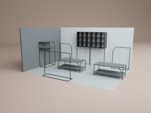 shop in shop store 3D मॉडल