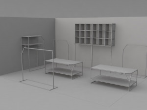 shop in shop store 3D मॉडल