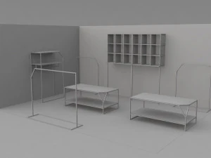 shop in shop store 3D Model