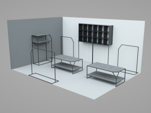 shop in shop store 3D मॉडल