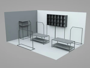shop in shop store 3D Model