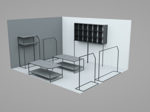 shop in shop store 3D मॉडल
