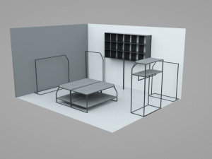 shop in shop store 3D मॉडल