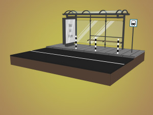 busstop Modelo 3D