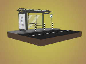 busstop Modelo 3D