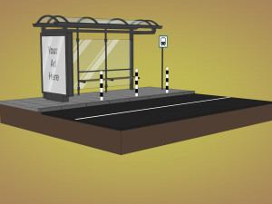 busstop Modelo 3D
