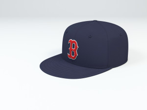 boston red sox baseball caps 3D Model