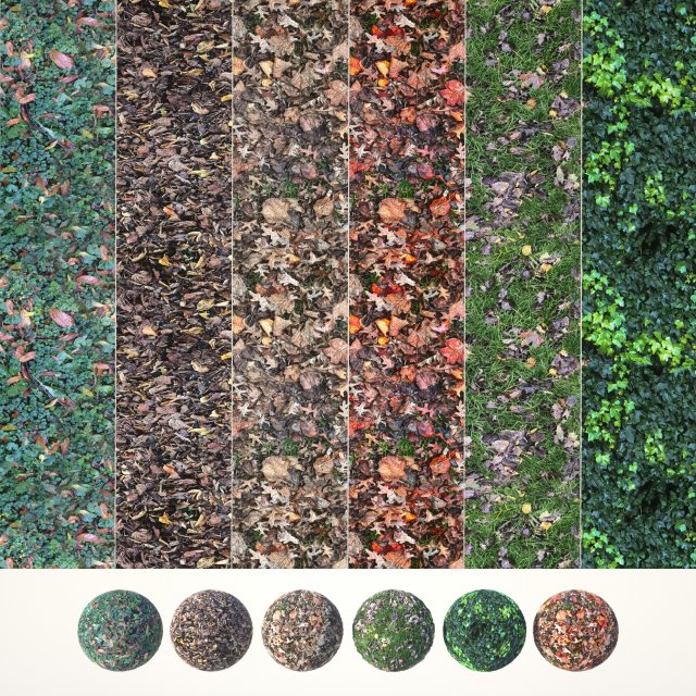 6 seamless leaf material textures texture CG Textures .c4d .max .obj .3ds .fbx .stl .blend 