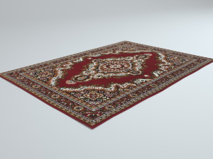 4 persian rugs Model 3D