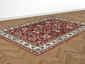 4 persian rugs 3D Model