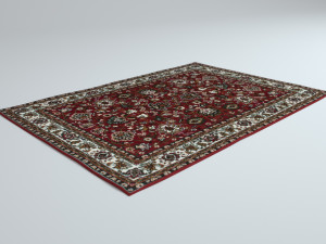 4 persian rugs Model 3D