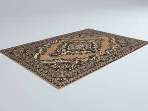 4 persian rugs Model 3D