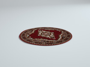 4 persian rugs Model 3D