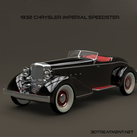 1932 chrysler imperial speedster 3D मॉडल .c4d .max .obj .3ds .fbx .stl .blend 