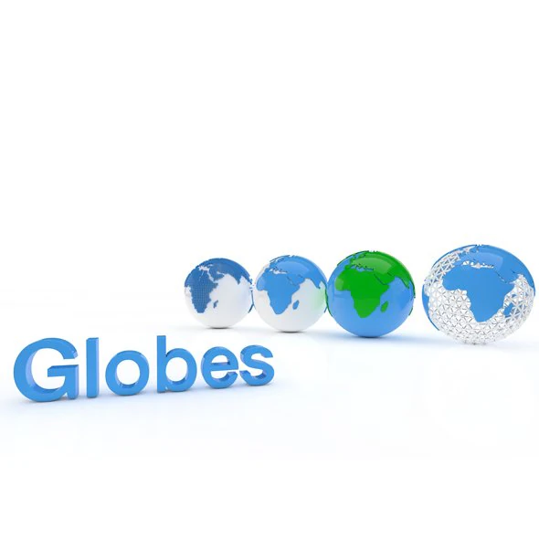 earth globes 3D Model .c4d .max .obj .3ds .fbx .stl .blend 