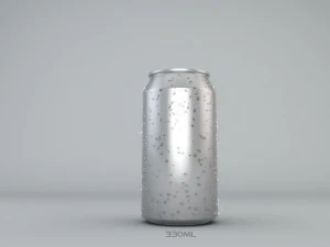 beverage cans in 3 sizes 3D Model