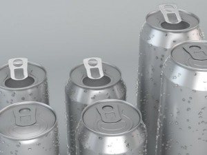 beverage cans in 3 sizes 3D 모델