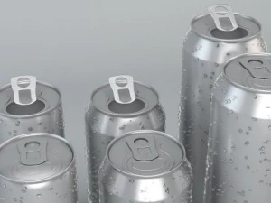 beverage cans in 3 sizes 3D Model