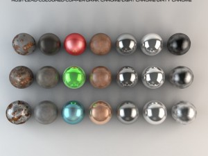 21 metal shaders CG Textures