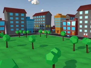 low poly city pack 3D Model