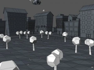 low poly city pack 3D Model