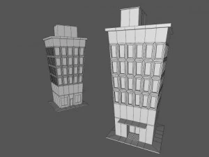 low poly city pack 3D Model