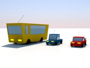 low poly city pack 3D Model