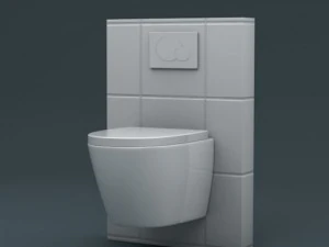 hanging toilet 3D Model