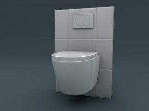 hanging toilet 3D Model