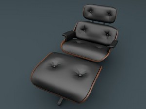 eames lounge chair 3Dモデル