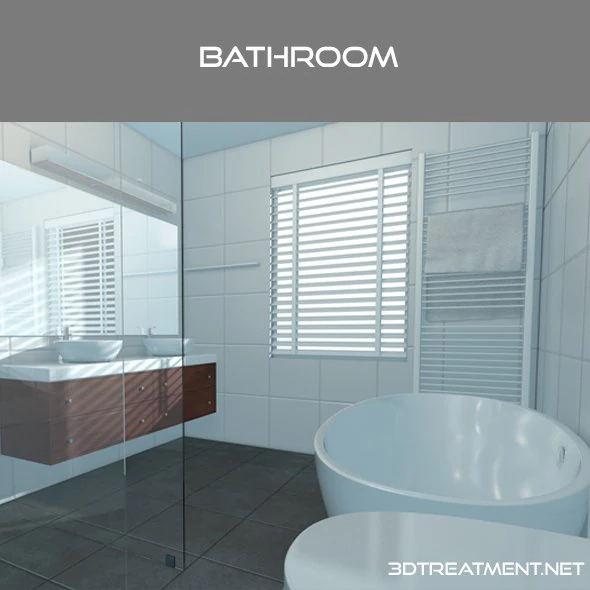 bathroom 3D Model .c4d .max .obj .3ds .fbx .stl .blend 