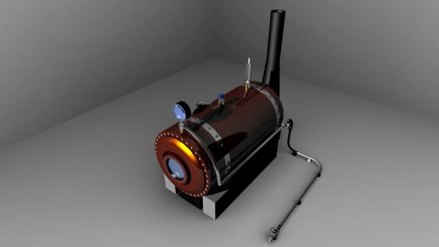 ketel uap Model 3D .c4d .max .obj .3ds .fbx .stl .blend 