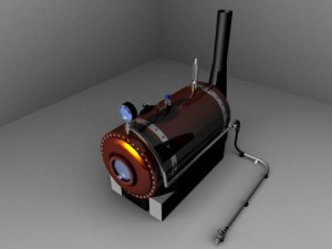 steam boiler Model 3D