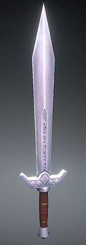 runic sword hand painted Modelo 3D .c4d .max .obj .3ds .fbx .stl .blend