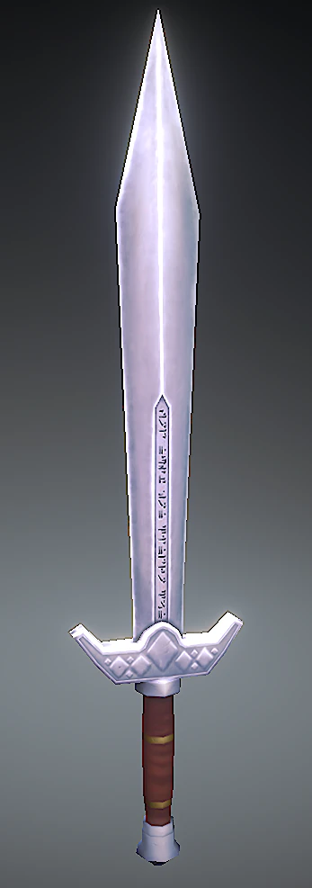 runic sword hand painted 3D Model .c4d .max .obj .3ds .fbx .stl .blend 