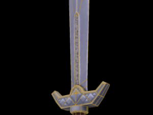 runic sword hand painted Modelo 3D