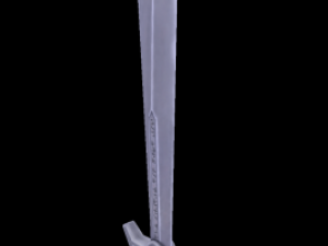 runic sword hand painted Modelo 3D