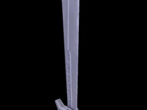 runic sword hand painted 3D Model