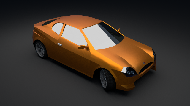 low poly car 3D Модель .c4d .max .obj .3ds .fbx .stl .blend 