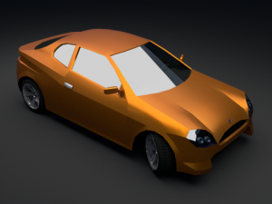 low poly car 3D 模型
