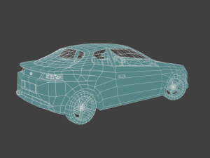 low poly car 3D Модель